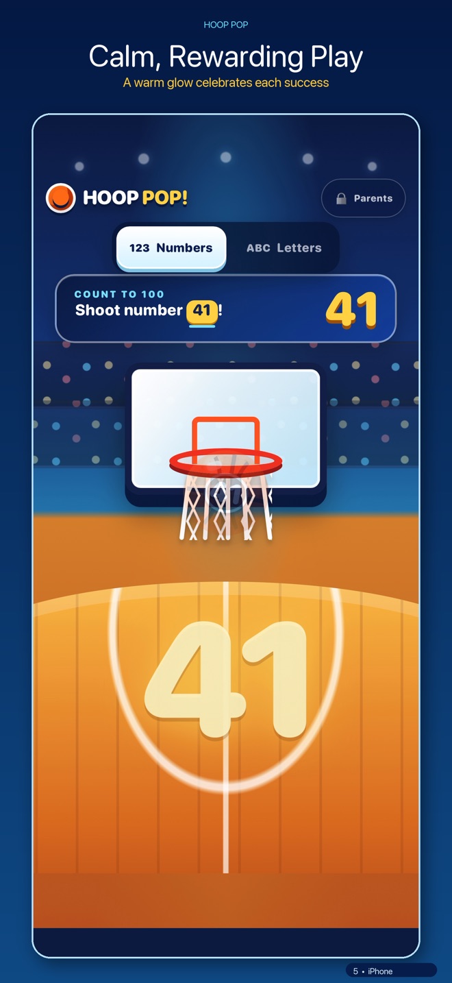 A calm glowing reward after a made basket